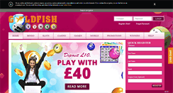 Desktop Screenshot of goldfishbingo.com